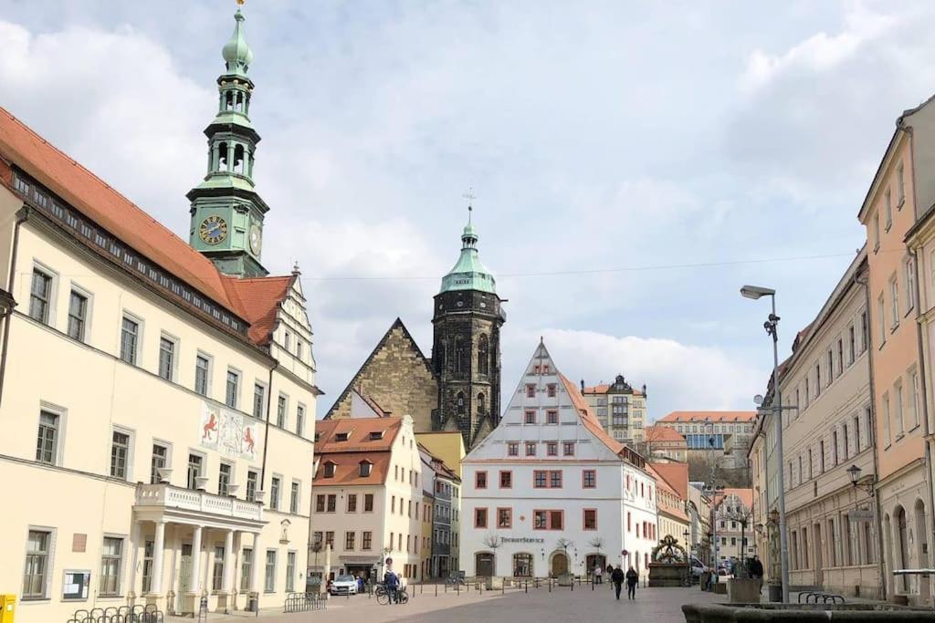 Modernes Studio Im Herzen Pirnas Apartment Bagian luar foto